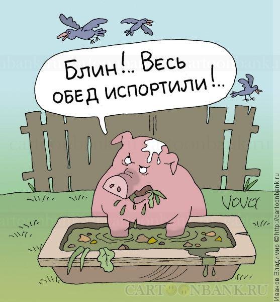 Смешные карикатуры про еду