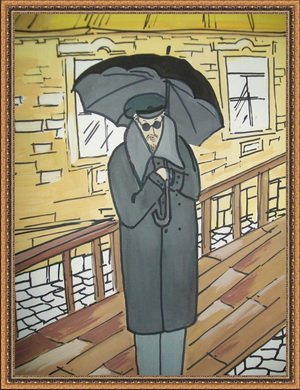 Человек в футляре карикатура