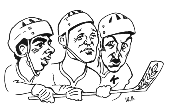 Шаржи на советских хоккеистов