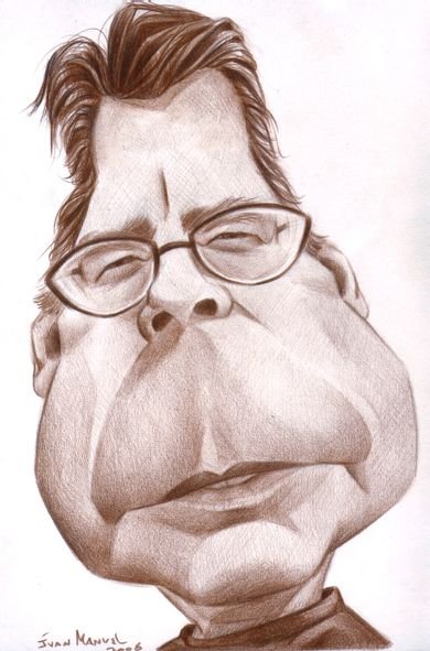 Стивен Кинг шарж