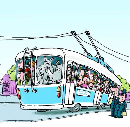 Маршрутка карикатура