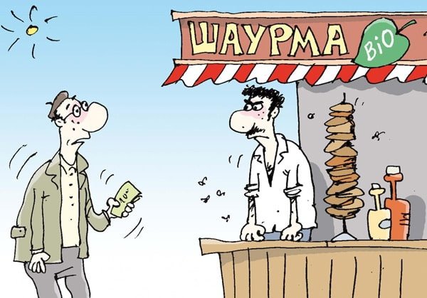 Шаурма карикатура