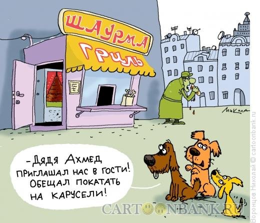 Шаурмист карикатура