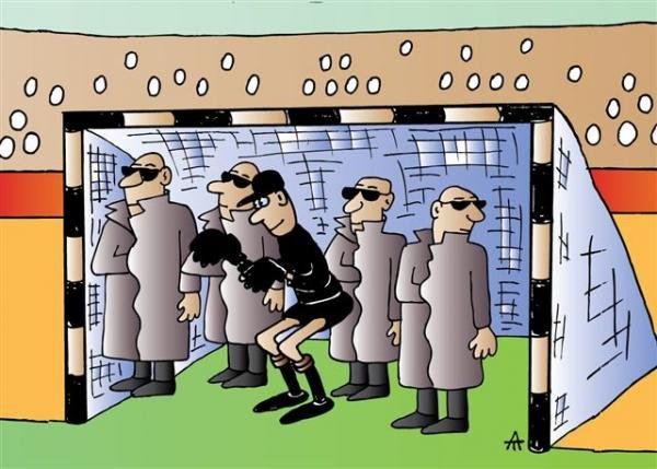 Защита карикатура