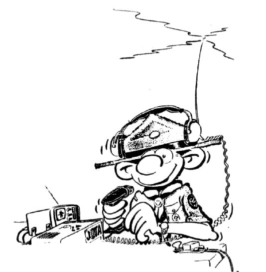 Связист карикатура