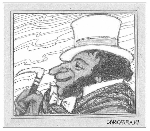 Пушкин шарж