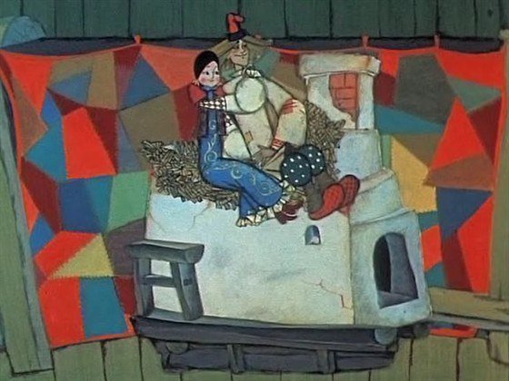 Емеля на печи мультик