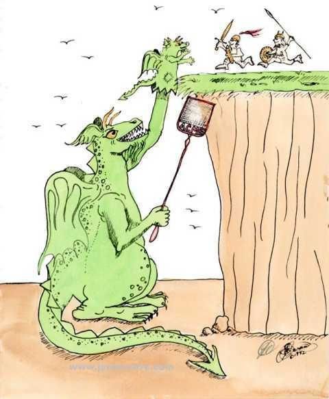 Дракон карикатура