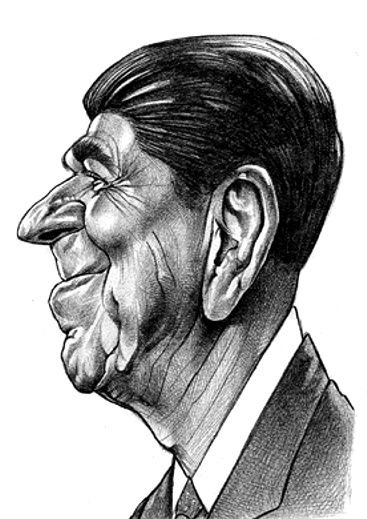 Рейган карикатура (45 фото)