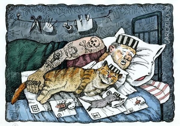 Уголовник карикатура