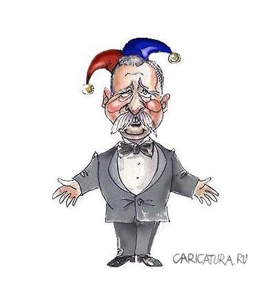 Леонид Якубович шарж