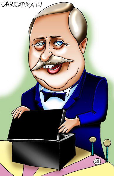 Якубович в студию карикатура