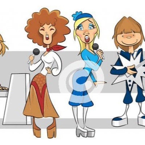 Карикатура на группу абба