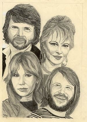 ABBA шаржи
