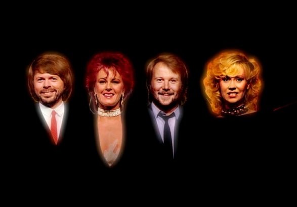 Абба с бокалами