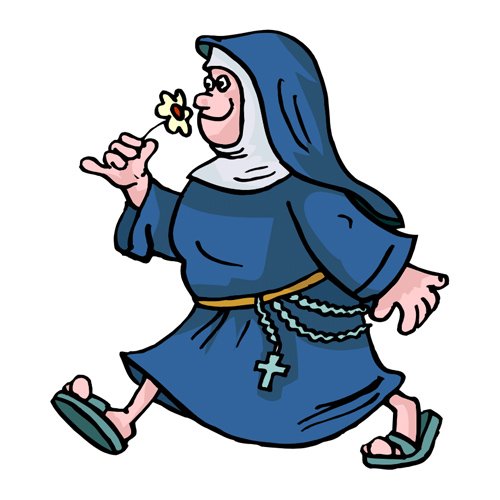 Монахиня мультяшная