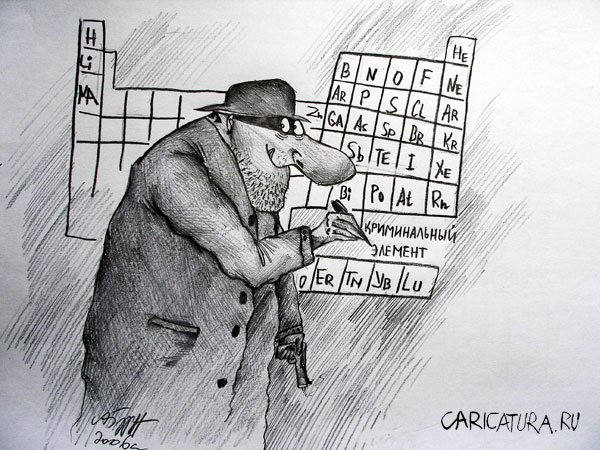 Карикатура на Менделеева