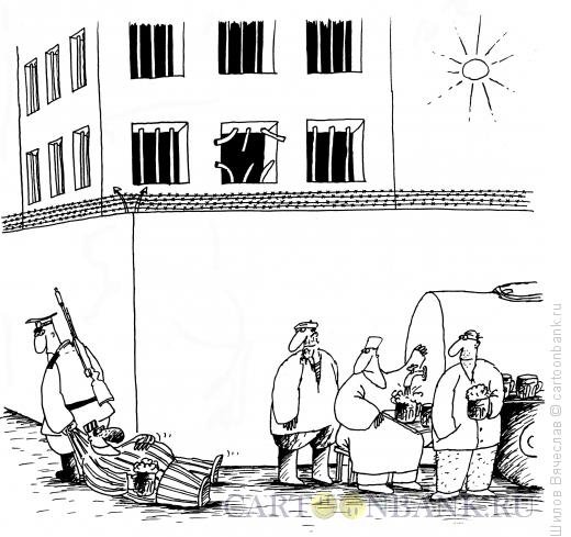 Побег карикатура