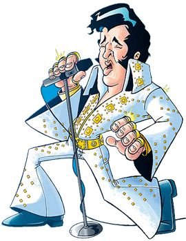 Элвис Пресли шарж карикатура