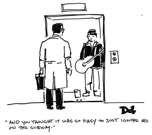 Карикатура лифт не работает