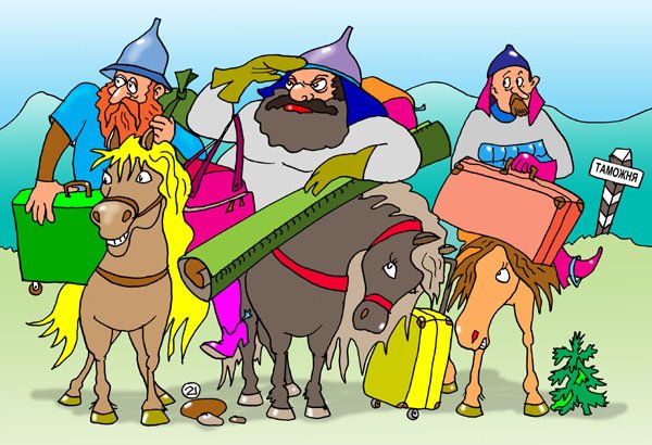 Богатырь карикатура