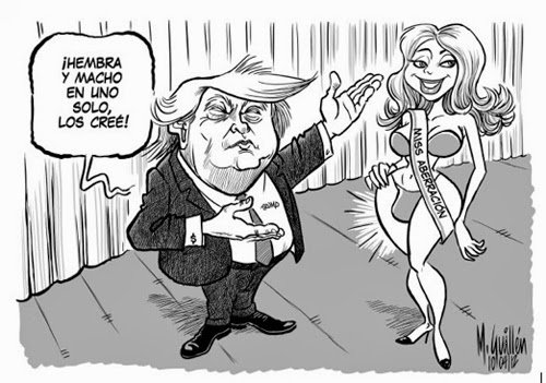 Трансвестит карикатура