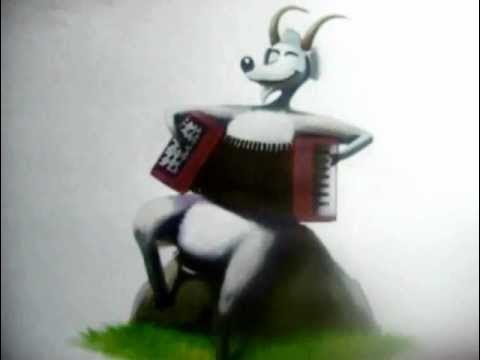 Коза с баяном картина