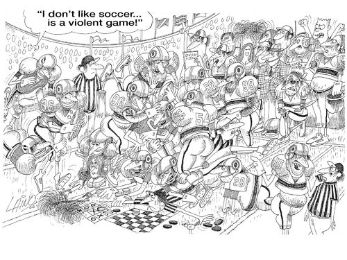 American Football caricature