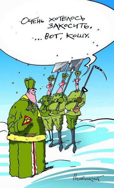 Новогодние карикатуры армия
