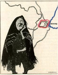 Карикатура Кукрыниксы Сталинградская битва