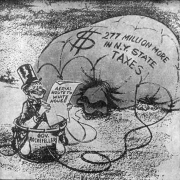 Рокфеллеровский Спрут карикатура
