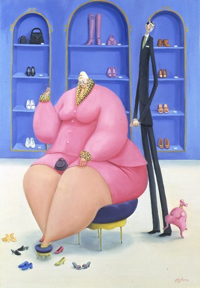 Толстый карикатура