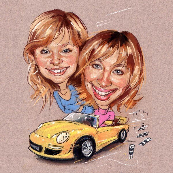 Шарж подруги