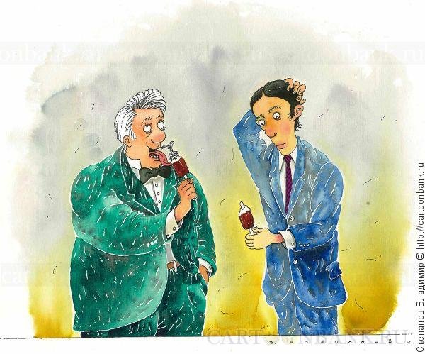 Толстый и тонкий карикатура