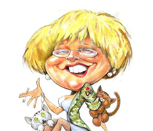 Карикатуры на мужчин и женщин