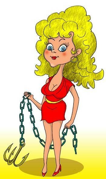 Злая женщина карикатура