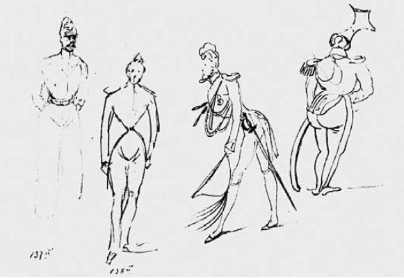 Карикатуры Лермонтова на Мартынова