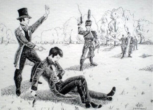 Михаил Юрьевич Лермонтов и Мартынов