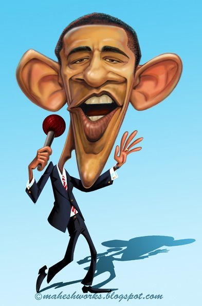 Дружеский шарж Обама
