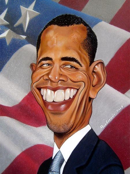 Карикатуры на Путина и Обаму