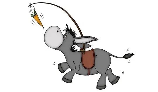 Ослик и морковка