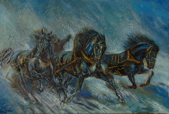 Тройка мчится тройка скачет