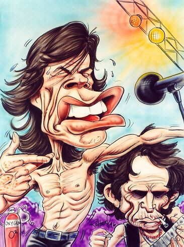 The Rolling Stones карикатура