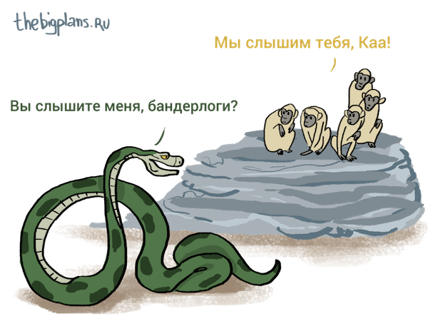 Маугли Каа и бандерлоги