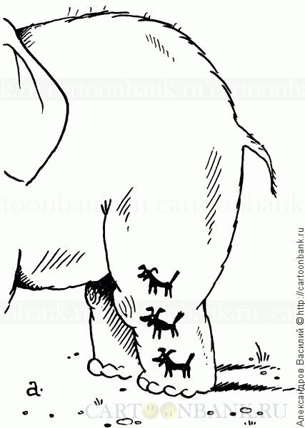 Слон и моська Россия и Украина