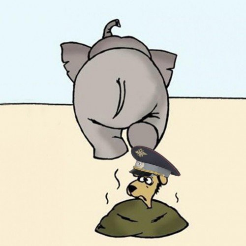 Слон и моська Россия и Украина