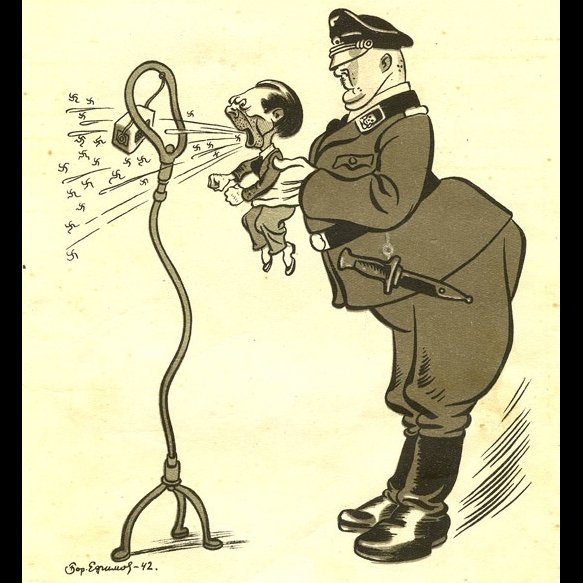 Борис Ефимов карикатуры Гитлер