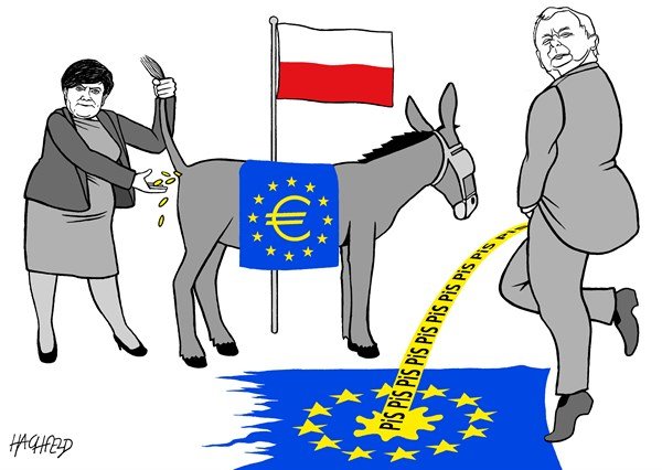 Польша и Россия карикатура