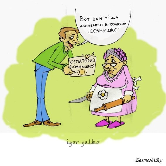 Анекдоты про тёщу смешные