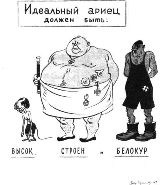 Идеальный ариец карикатура